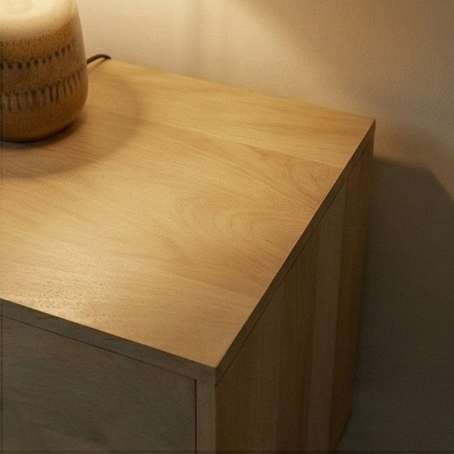 Fishe & Lilly Minimalist Mango Wood Oslo Bedside Table