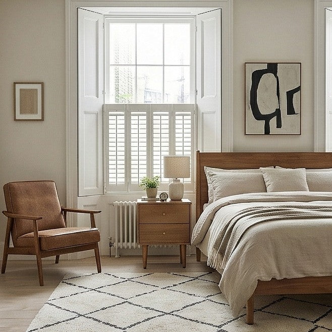 Fishe & Lilly Scandinavian Light Walnut Oslo Bedside Table
