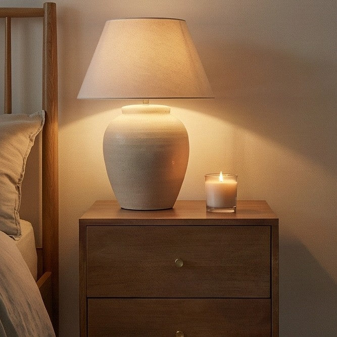 Fishe & Lilly Scandinavian Light Walnut Oslo Bedside Table