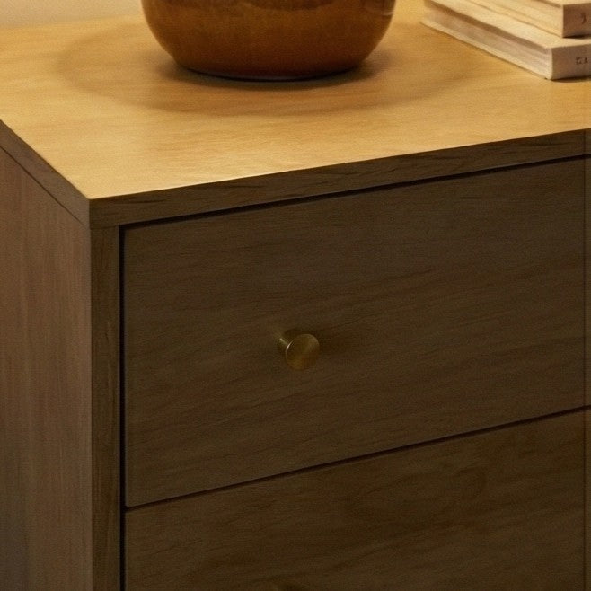 Fishe & Lilly Minimalist Mango Wood Light Oak Oslo Chest of 3 Drawers