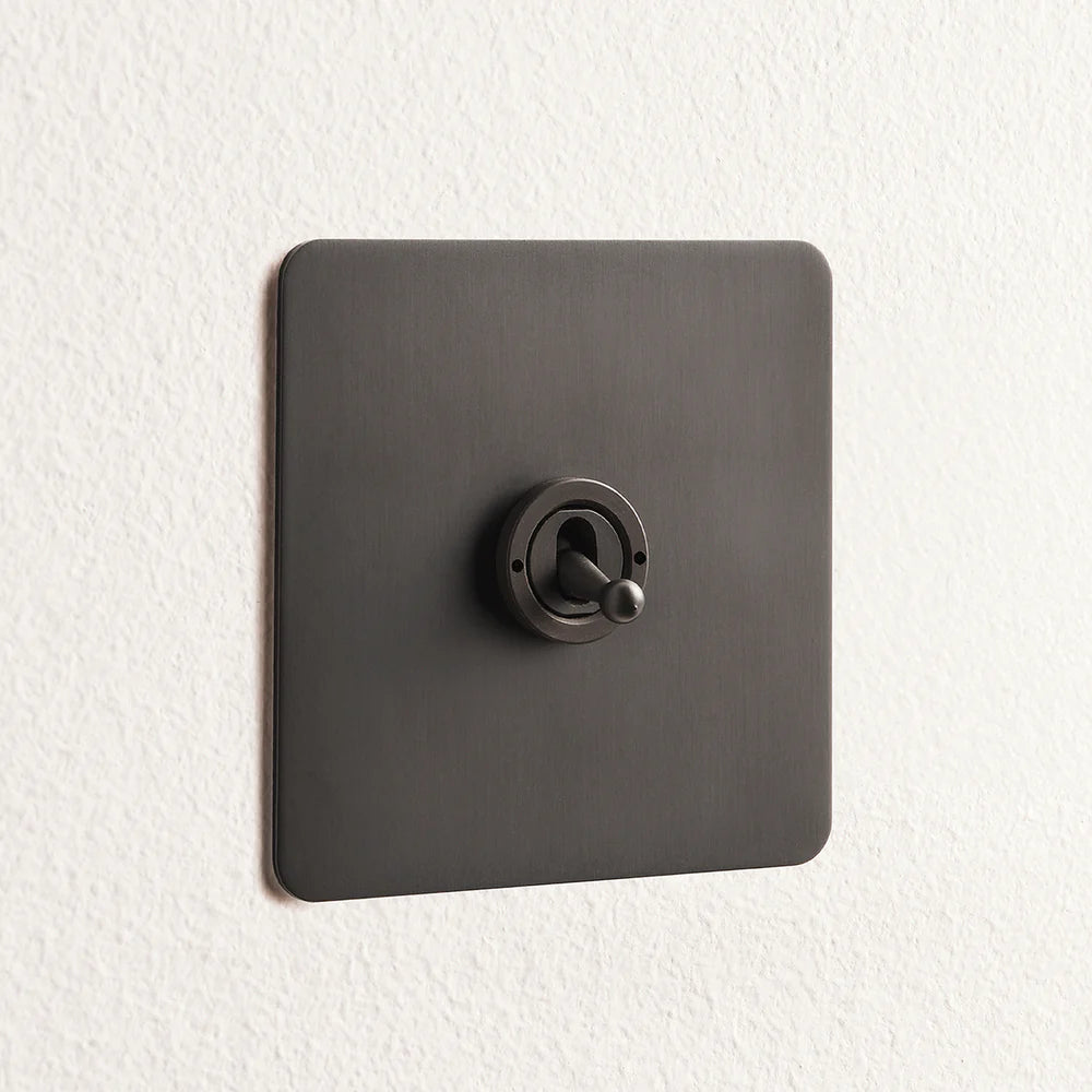 Pooky Lucian One Gang Intermediate Toggle Switch in Bronze