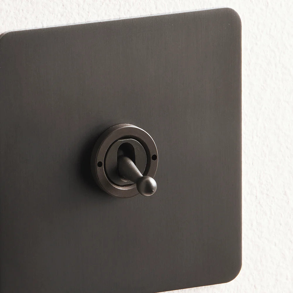 Pooky Lucian One Gang Intermediate Toggle Switch in Bronze