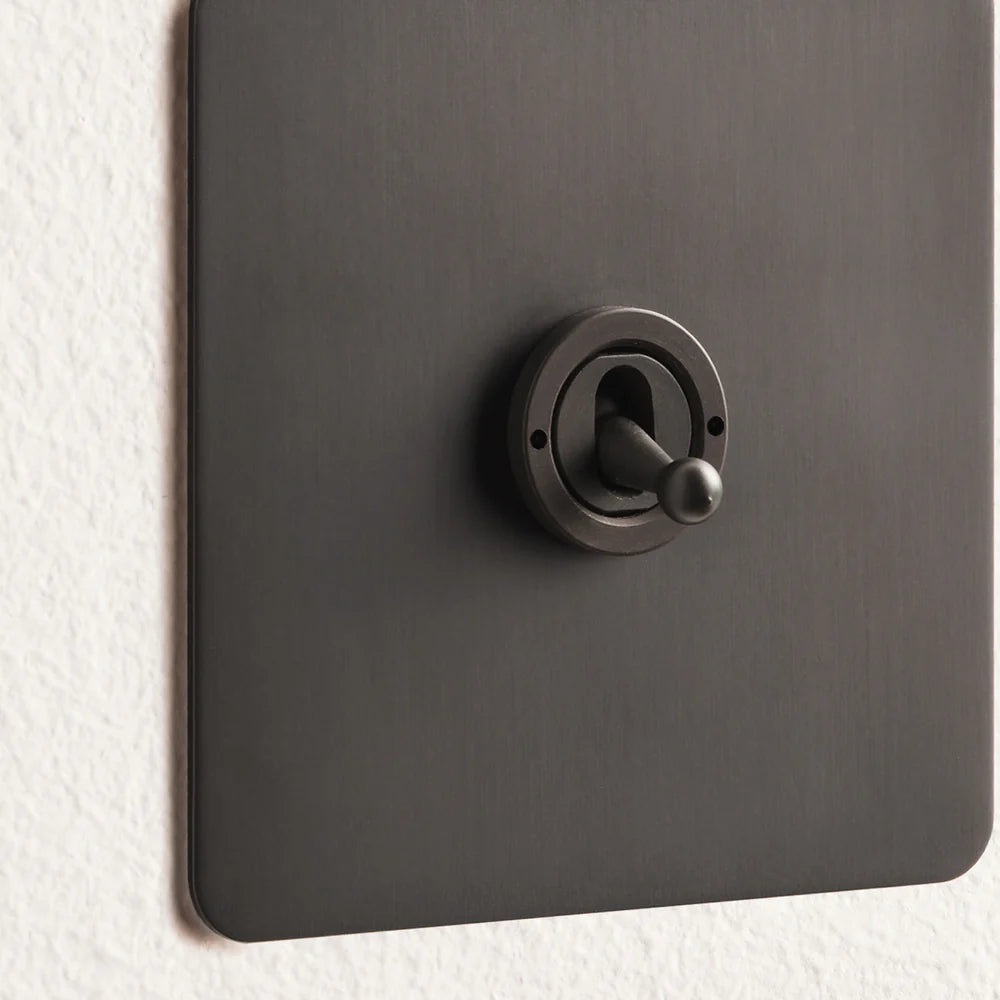 Pooky Lucian One Gang Intermediate Toggle Switch in Bronze