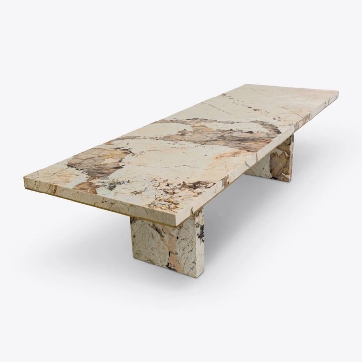 Pure White Lines Saint Laurent 300cm Dining Table