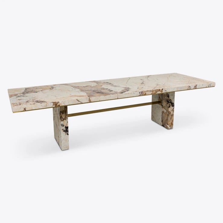 Pure White Lines Saint Laurent 300cm Dining Table
