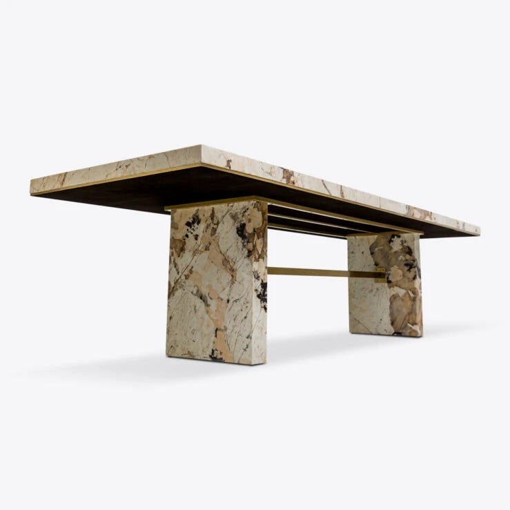 Pure White Lines Saint Laurent 300cm Dining Table