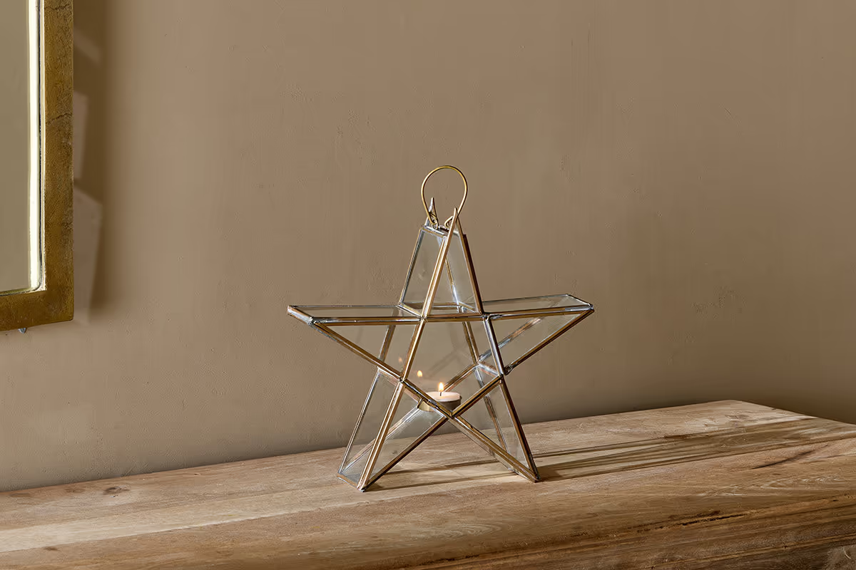 Nkuku - Sanwi Standing Star Brass - Small