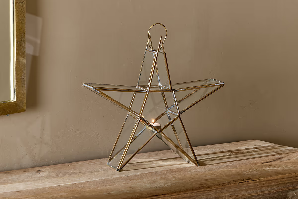 Nkuku - Sanwi Standing Star Brass - Medium