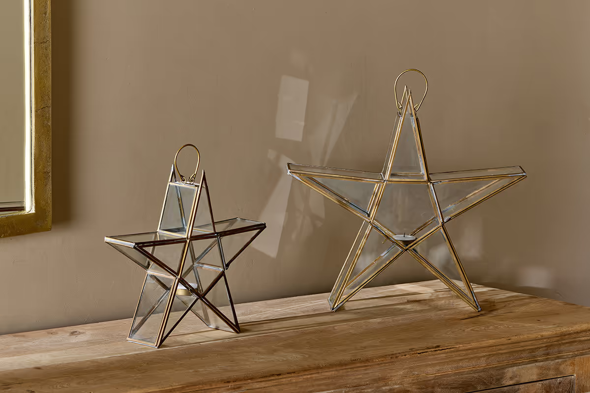 Nkuku - Sanwi Standing Star Brass - Medium