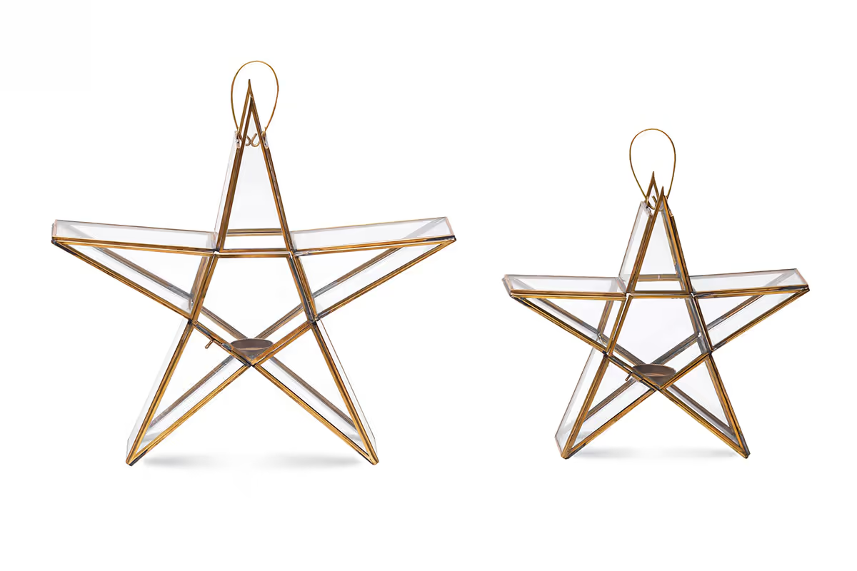 Nkuku - Sanwi Standing Star Brass - Medium
