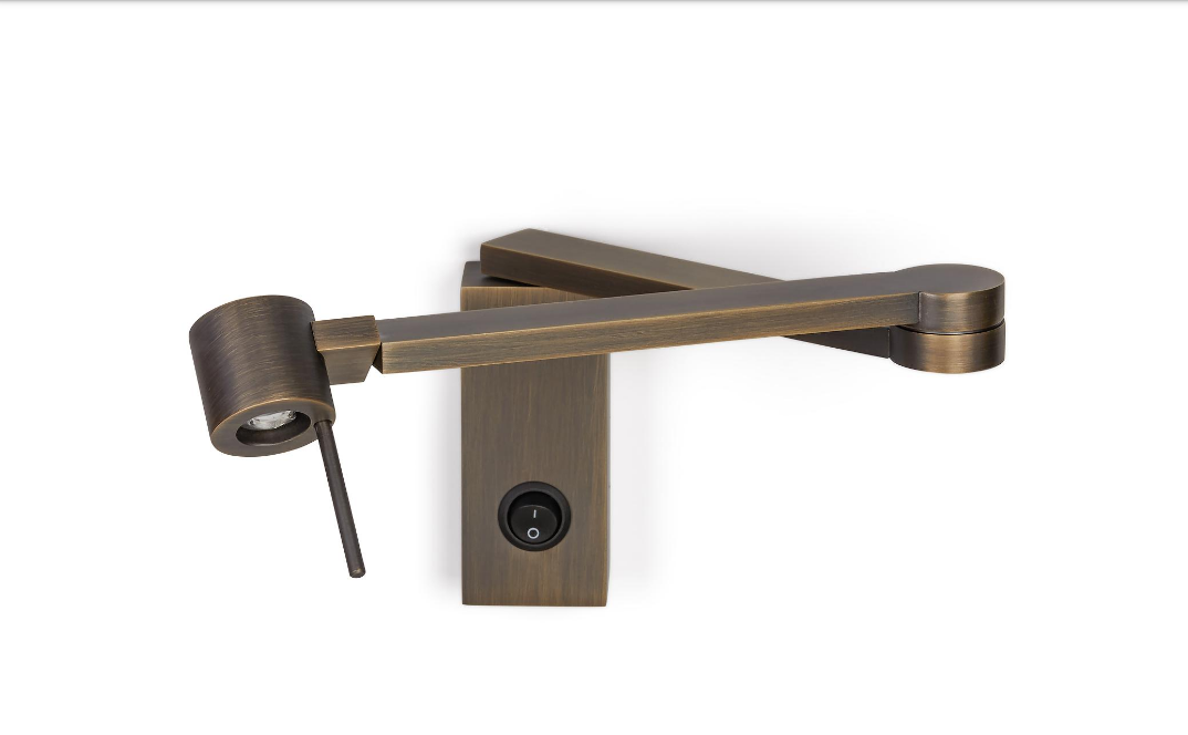 Contardi Lighting Manhattan Wall Light - Satin Bronze With Switch