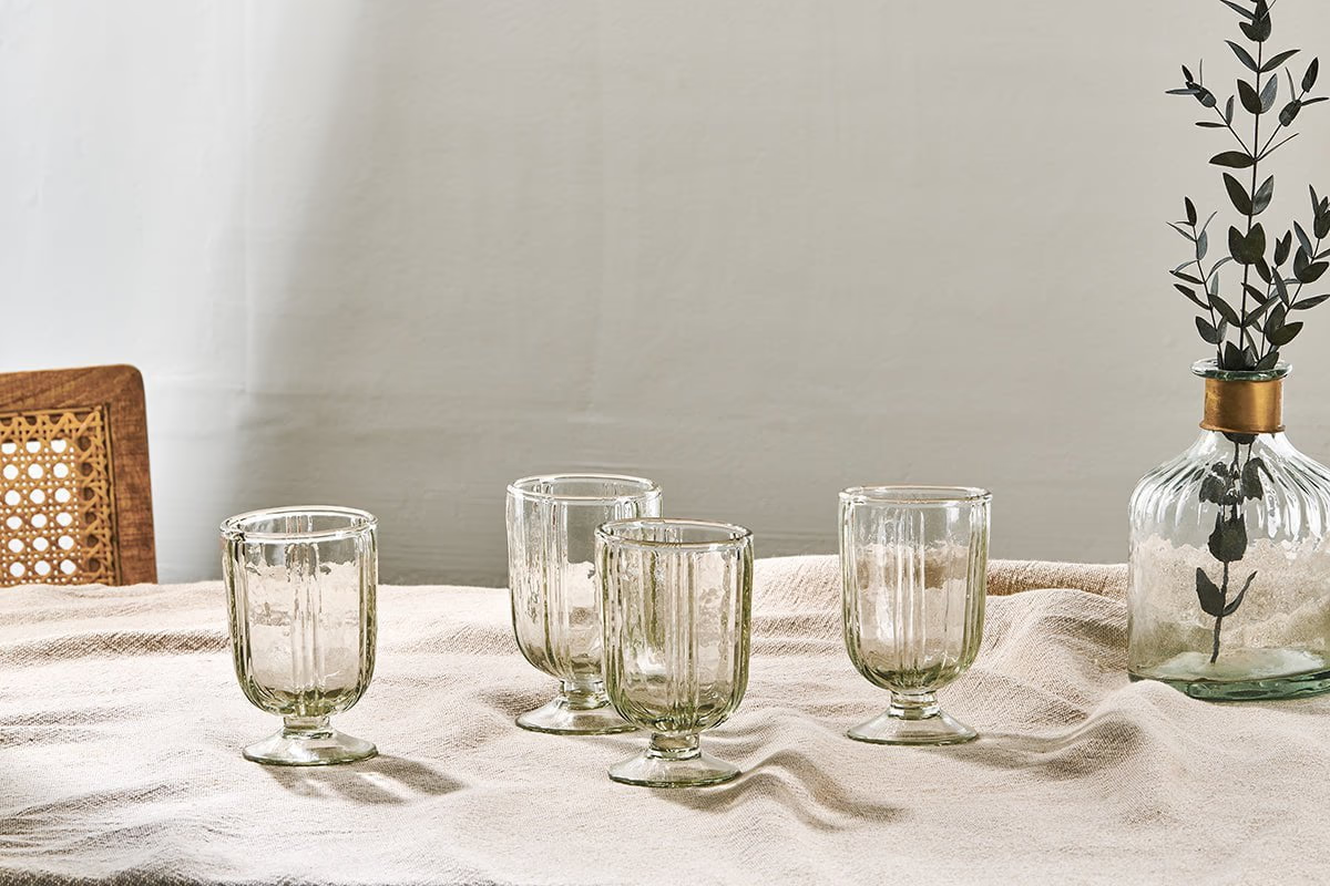 Nkuku - Sigiri Small Wine Glass - Clear - (Set of 4)