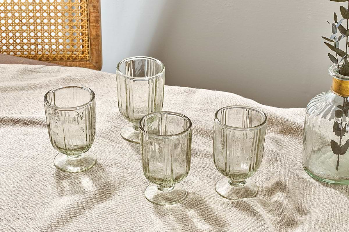 Nkuku - Sigiri Small Wine Glass - Clear - (Set of 4)