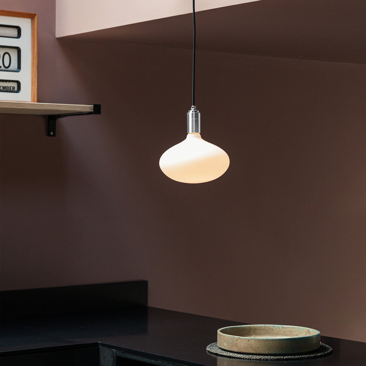 Tala Oval II Pendant Light in Stainless Steel