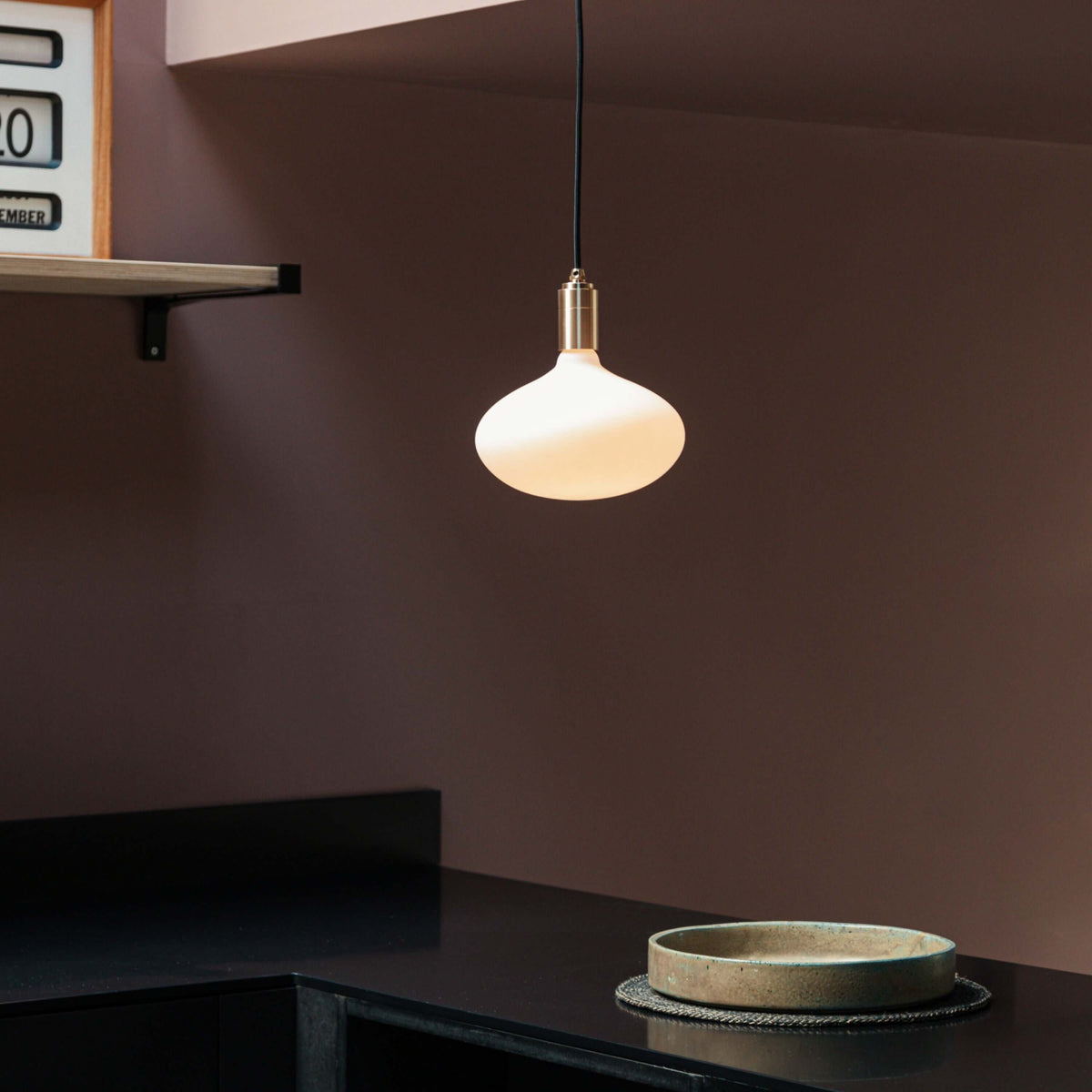 Tala Oval II Pendant Light in Brass