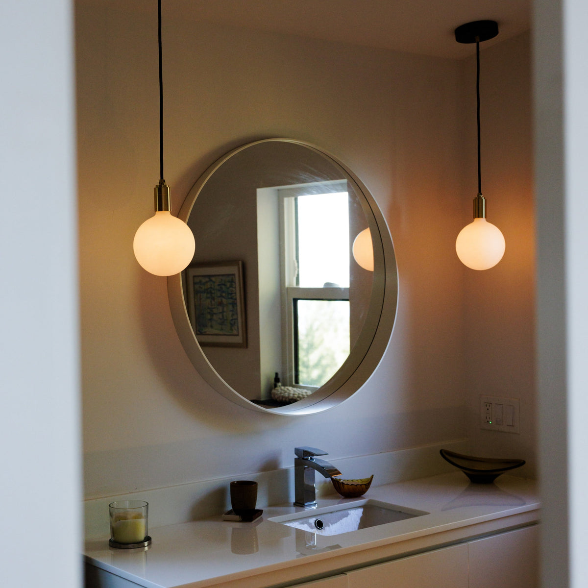 Tala Sphere IV Pendant Light in Brass