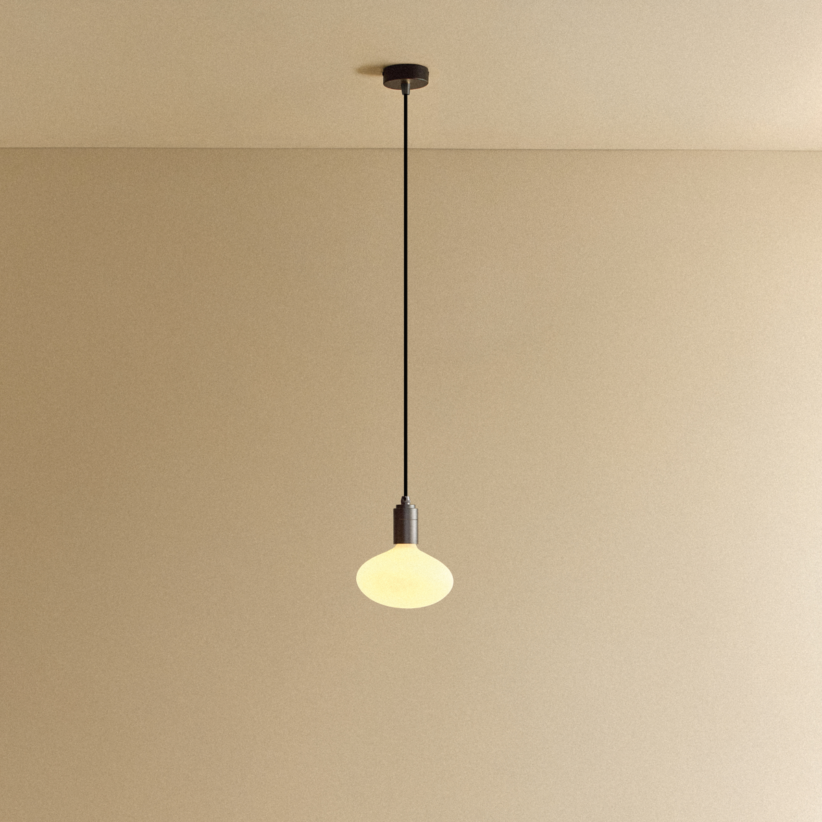 Tala Oval Dim-to-Warm Pendant Light in Graphite