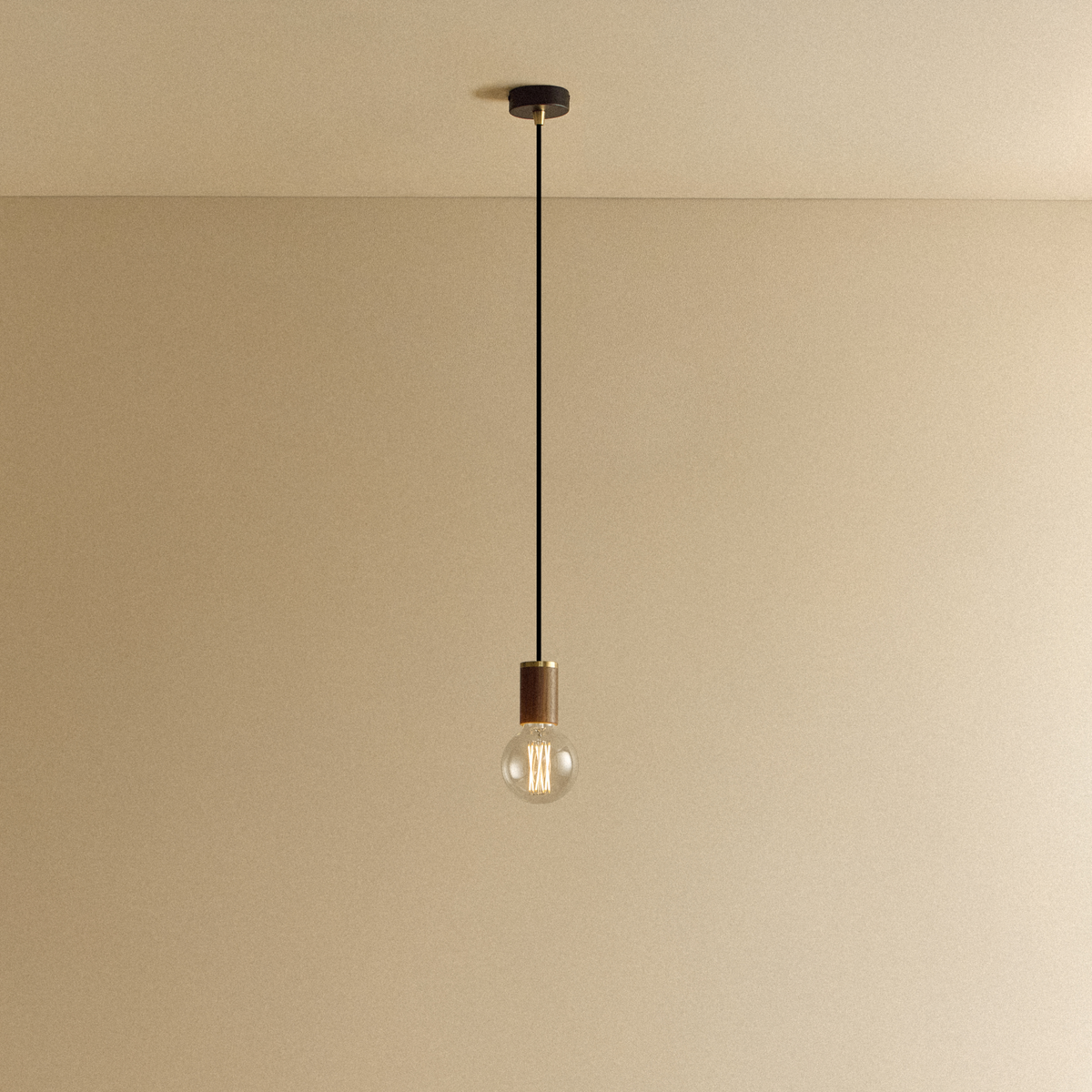 Tala Elva Pendant Light Non-Tinted in Walnut