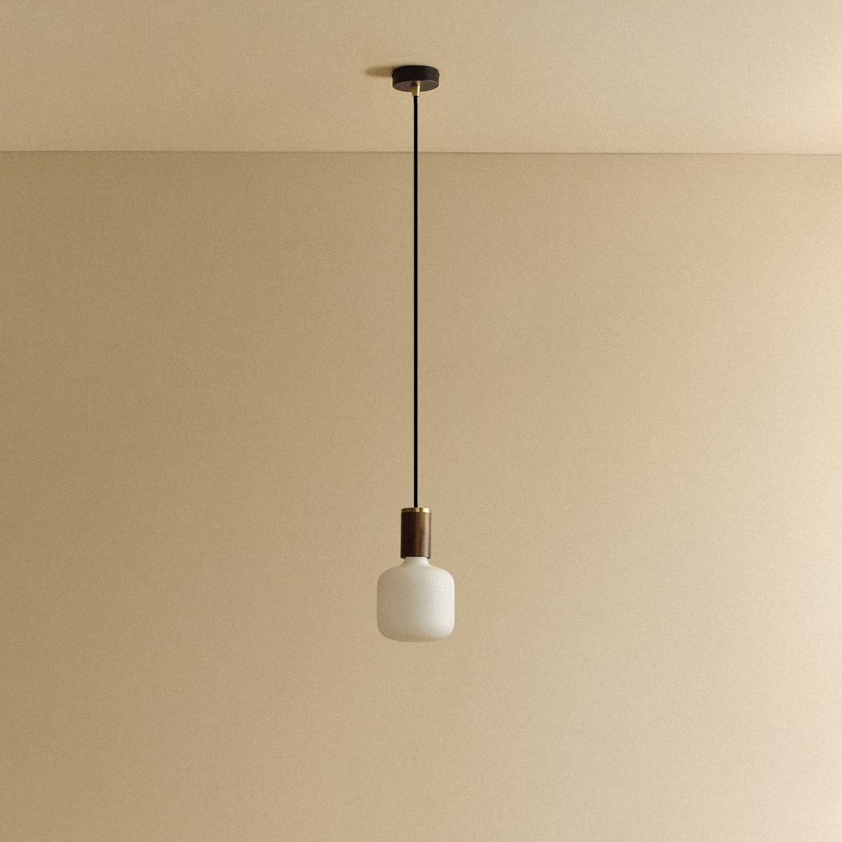Tala Oblo Pendant Light in Walnut