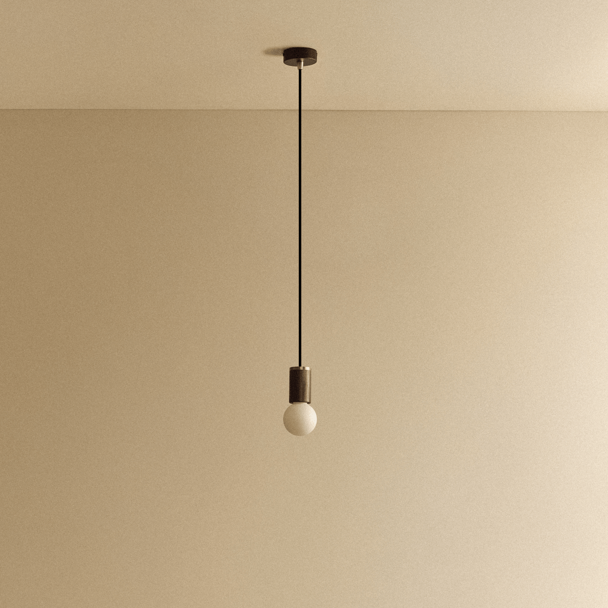 Tala Sphere II Pendant Light in Walnut