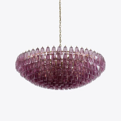 Pure White Lines Lilac Sorrento Chandelier