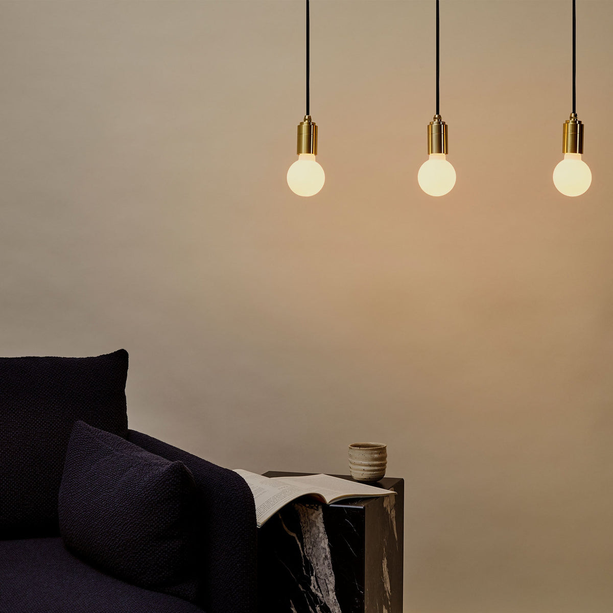 Tala Sphere II Pendant Light in Brass