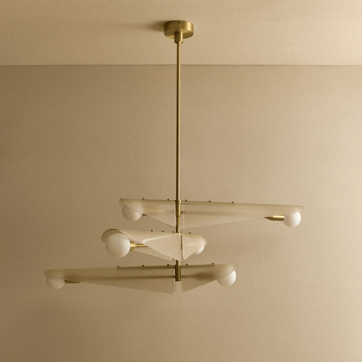 Tala Sycamore Chandelier 3 Tiers in Dusk Pink