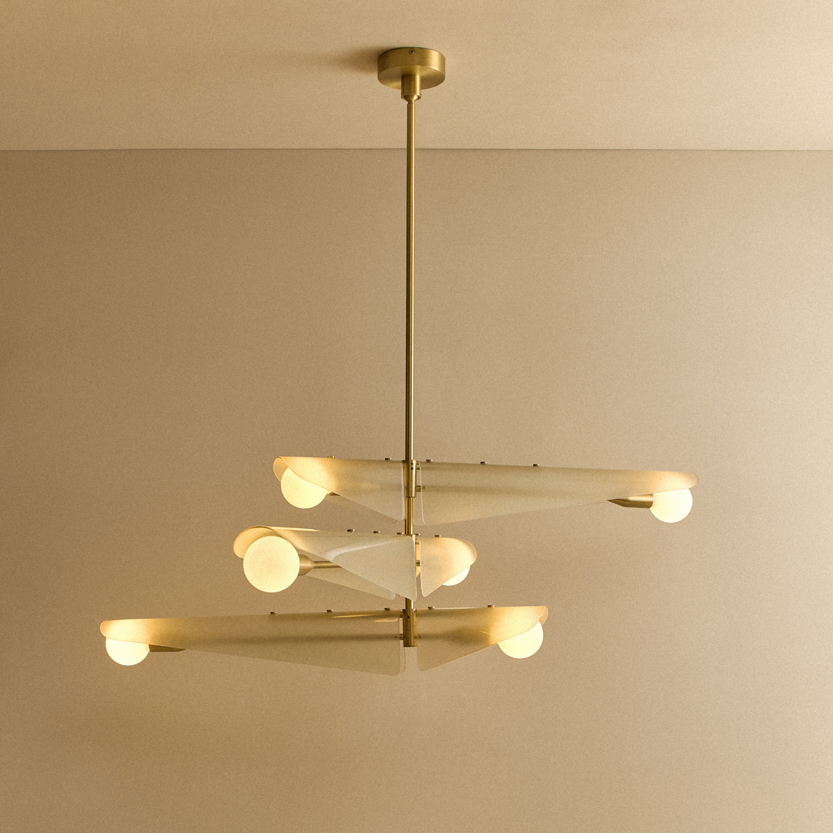 Tala Sycamore Chandelier 3 Tiers in Dusk Pink