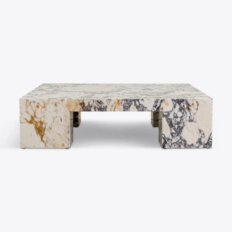 Pure White Lines Sydney Viola Marble Coffee Table