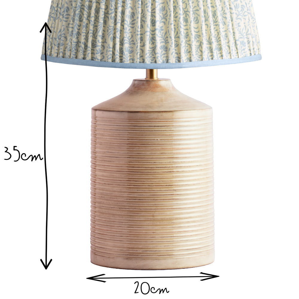 Pooky - Smaller Averie Table Lamp Base - Natural Whitewash