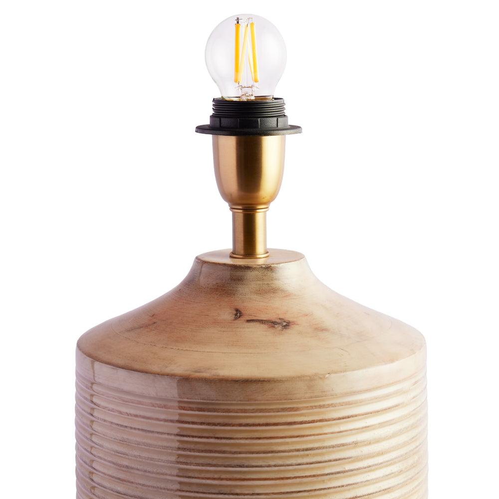 Pooky - Smaller Averie Table Lamp Base - Natural Whitewash