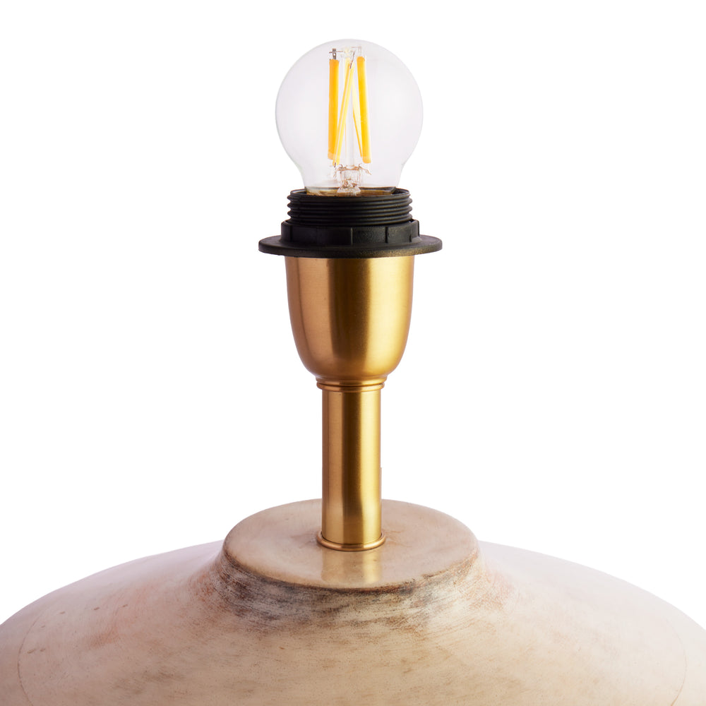 Pooky - Larger Averie Table Lamp Base - Natural Whitewash