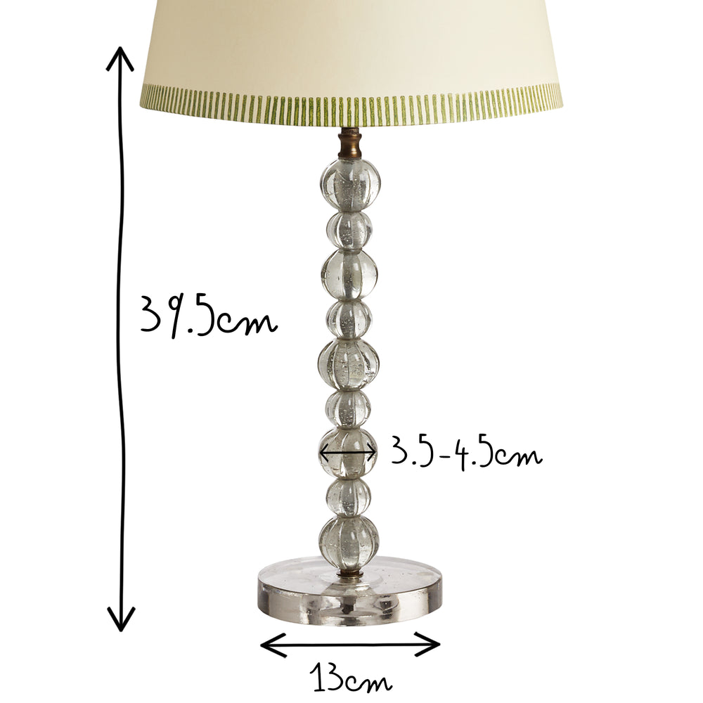 Pooky - Bonbon Table Lamp Base - Clear Glass