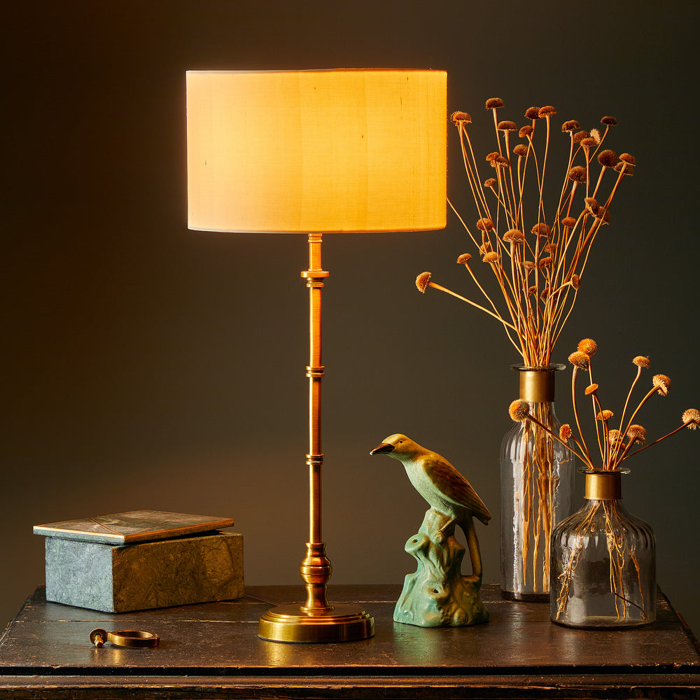 Pooky - Chukka Table Lamp Base - Antiqued Brass