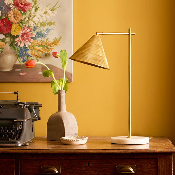 Pooky - Elijah Table Lamp - Brass and Marble