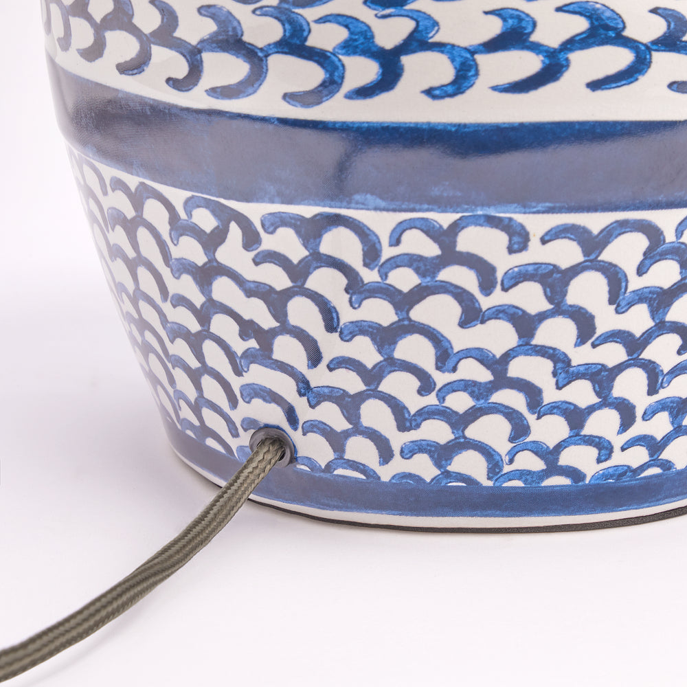 Pooky - Gulliver Table Lamp Base - Blue and White