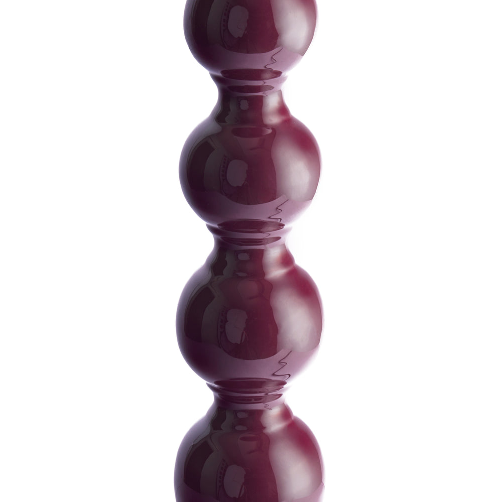 Pooky - Lillee Table Lamp Base - Burgundy Lacquered Wood