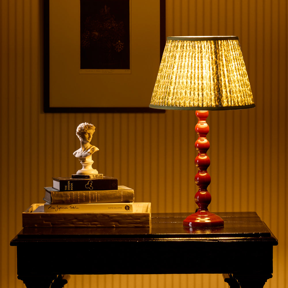 Pooky - Lillee Table Lamp Base - Burgundy Lacquered Wood