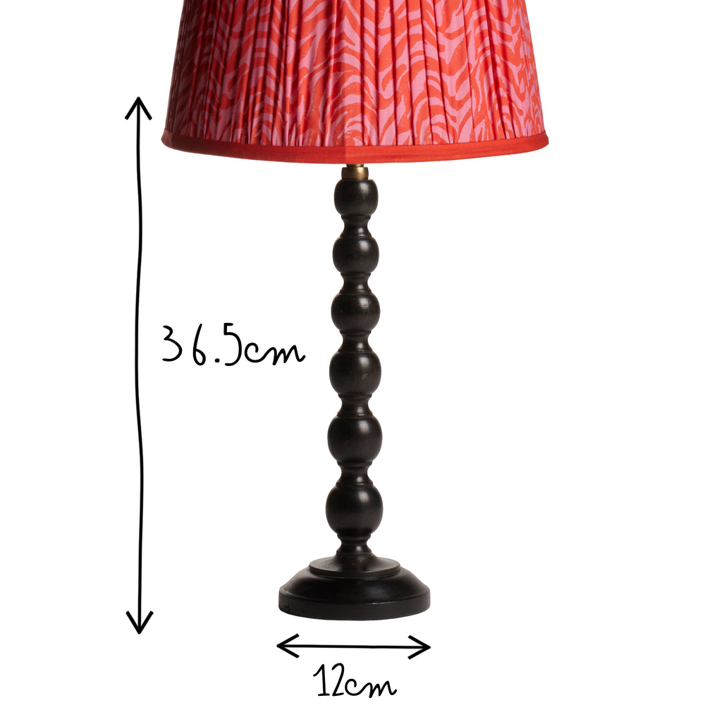 Pooky - Lillee Table Lamp Base - Ebony Finish Wood