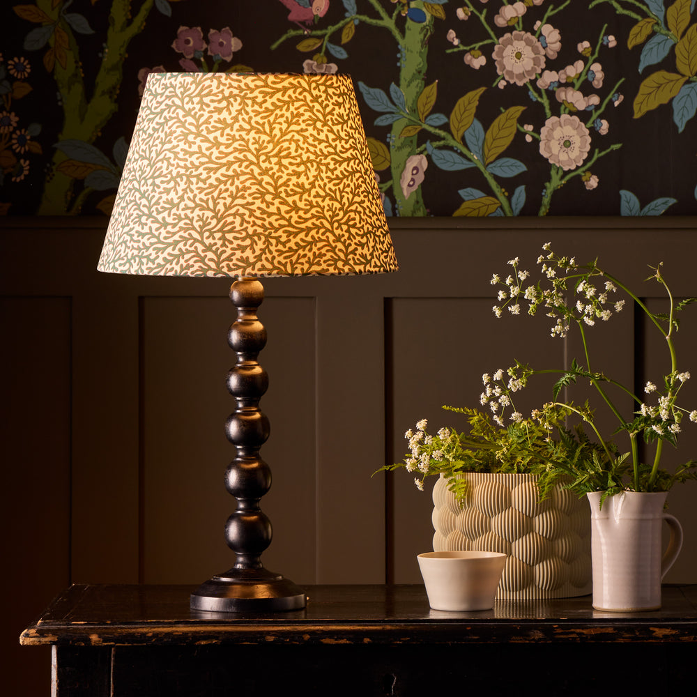 Pooky - Lillee Table Lamp Base - Ebony Finish Wood
