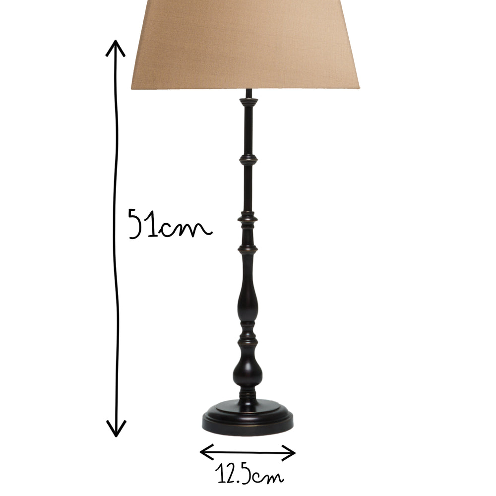 Pooky - Rapunzel Table Lamp Base - Antique Bronze