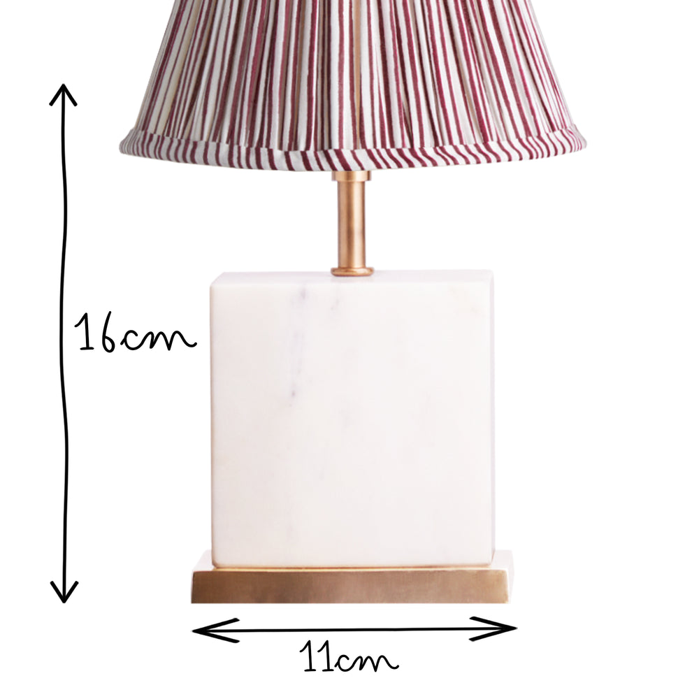 Pooky - Doorstop Rechargeable Table Lamp Base - White Marble