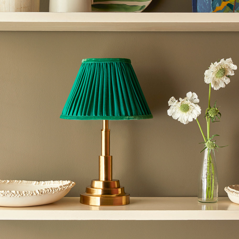 Pooky - Ernest Rechargeable Table Lamp Base - Antiqued Brass