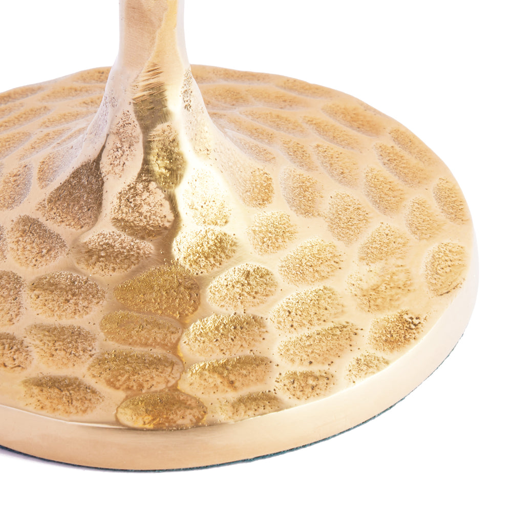 Pooky - Frinky Rechargeable Table Lamp Base - Hammered Brass