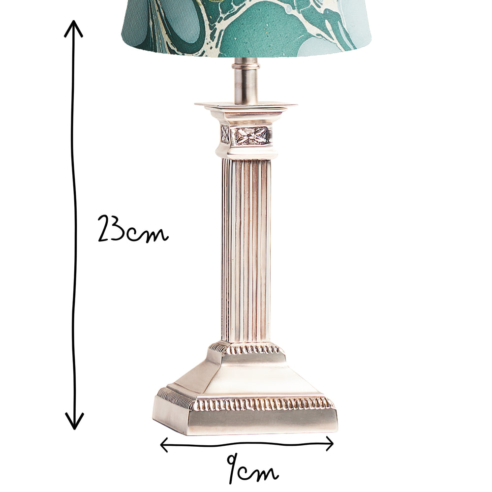 Pooky - Freya Rechargeable Table Lamp Base - Antique Silver