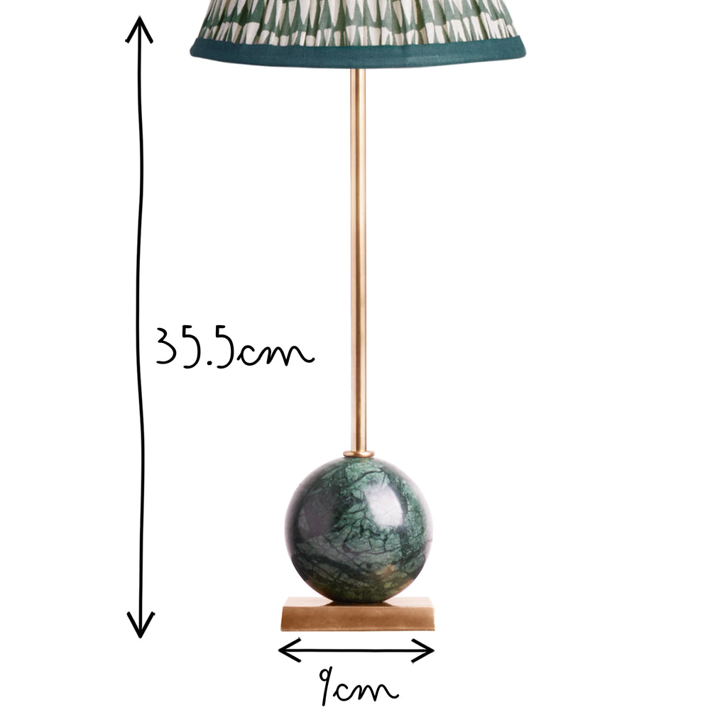 Pooky - Lollie Rechargeable Table Lamp Base - Green Marble