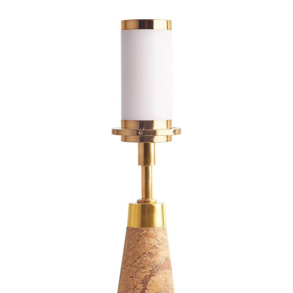 Pooky - Smaller Marmaron Rechargeable Table Lamp Base - Brown