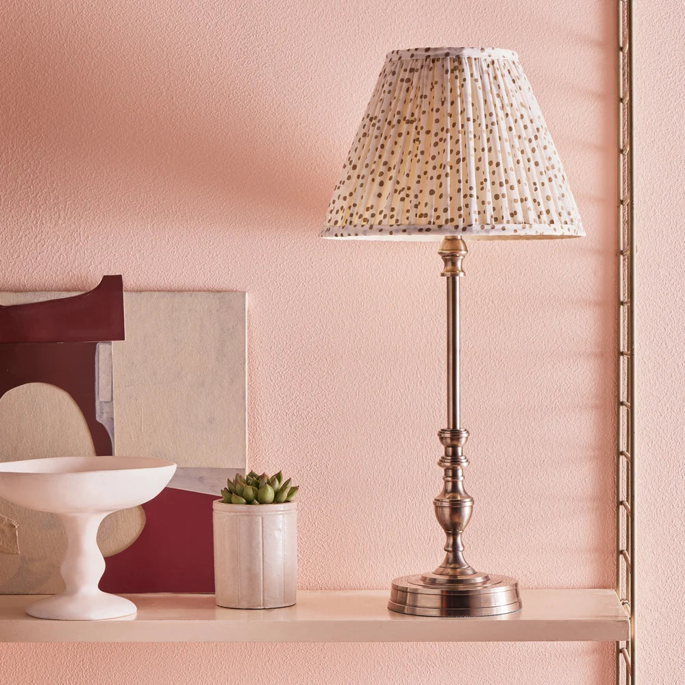 Pooky Orlando Rechargeable Table Lamp in Silver