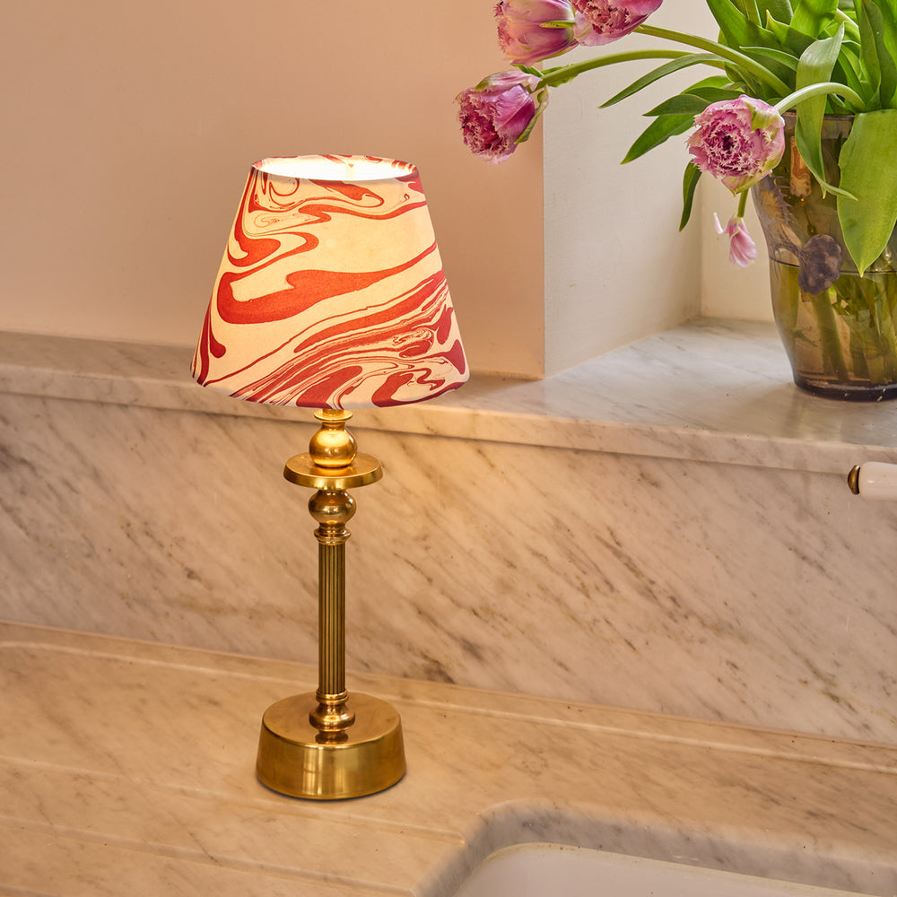Pooky - Phileas Rechargeable Table Lamp Base - Antique Brass