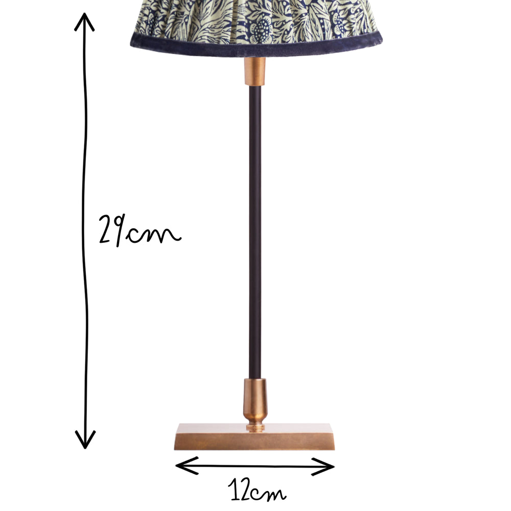Pooky - Pickling Rechargeable Table Lamp Base - Antiqued Brass